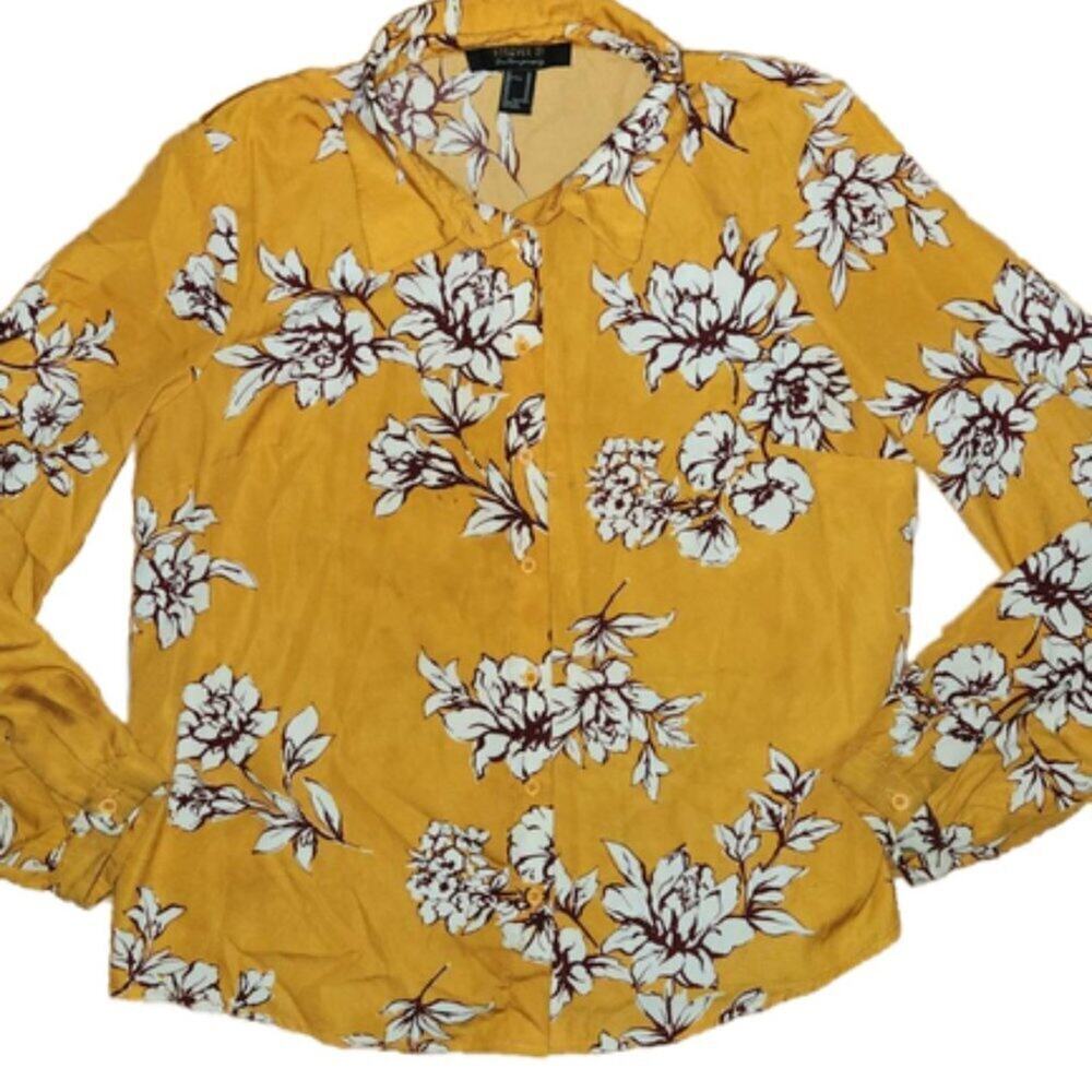 Forever 21 Contemporary Marigold Floral || Medium || GUC